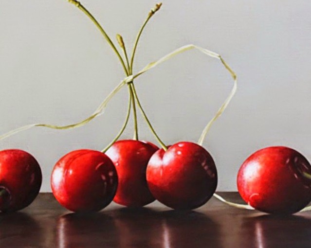 Loren DiBenedetto cherries and raffia