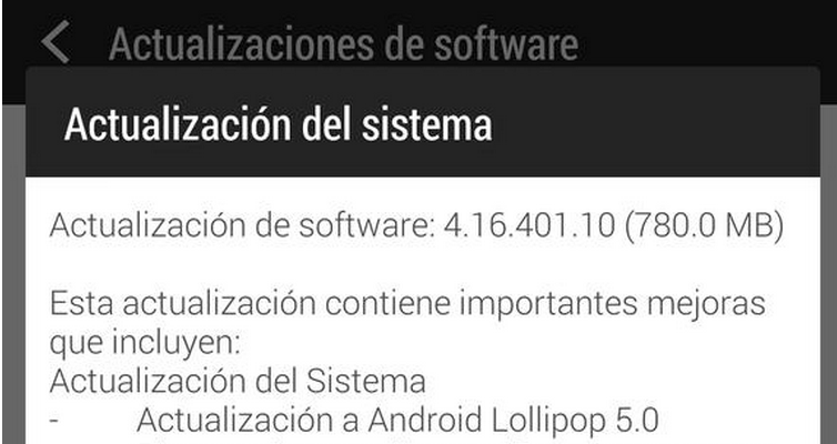 Android 5.0 Lollipop llega de forma oficial al HTC One M8