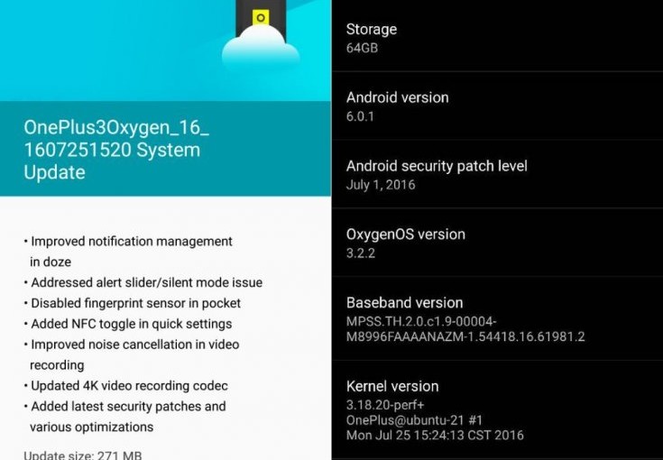 OxygenOS 3.2.2 llega en forma de OTA al OnePlus 3